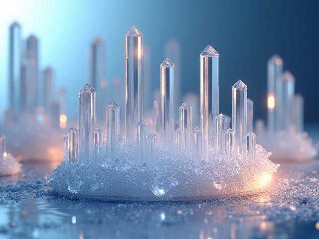 Abstract geometric representation of a balanced financial portfolio using blue and gold tones